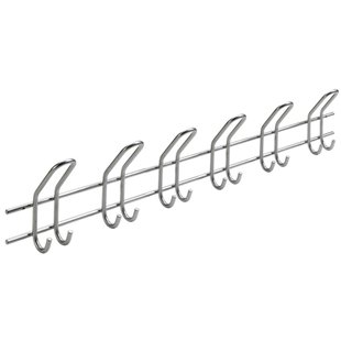 Hangstang 795x142mm 6 Dubbele Haken, Grijs