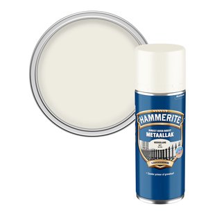 Hammerite Metaallak Spuitbus Wit 010 Hoogglans 400ml