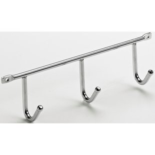 Hanger Bar 3 Haken, Chroom