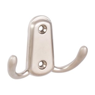 Walteco Dubbele Haak Kasper I Mat Nikkel