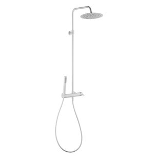 Essebagno Regendouche Luisa - Zonder Kraan - Wit - Mat - Rond - Met Handdouche - 15cm Hartafstand - Waterbesparend