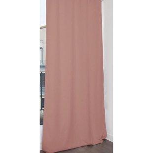 Sweet Lichtdoorlatend Kant En Klaar Gordijn Roze Suède Canvas 145 X 260 Cm