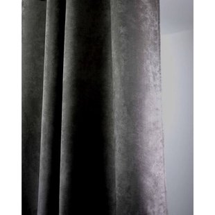Sweet Lichtdoorlatend Kant En Klaar Gordijn Suède Canvas 145 X 260 Cm Antraciet