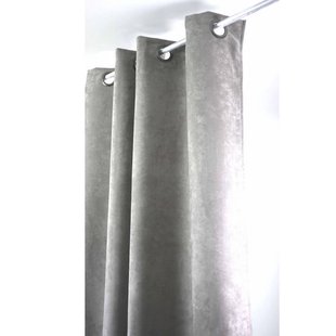 Sweet Lichtdoorlatend Kant En Klaar Gordijn Grijs Suède 145 X 260 Cm