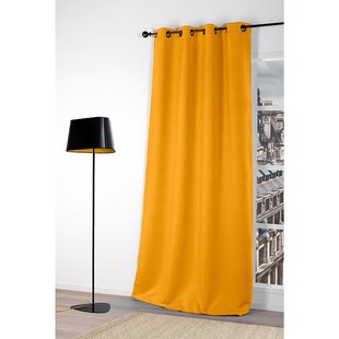 Verduisterend Kant En Klaar Gordijn Geel 140 X 250 Cm