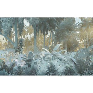 Fotobehang Misty Jungle - Meerkleurig - 2,50m X 400cm