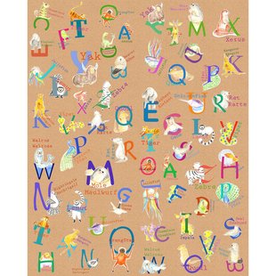 Fotobehang Animals A-z - Meerkleurig - 2,50m X 200cm