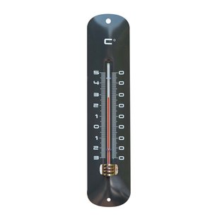 Nature Buitenmuurthermometer Kelvin 18 Antraciet 30x6,5x1cm
