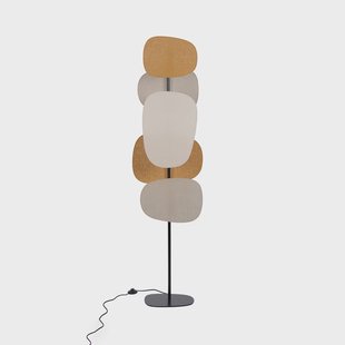 Vloerlamp Screen 70's, veelkleurig, linnen, 174 cm Screen 70's MARKET SET - Woonkamer - Designer - Stof