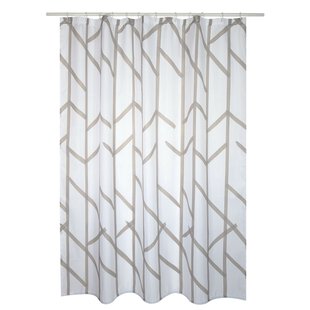 Msv Douchegordijn Tree Grijs 180cm