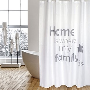 Msv Douchegordijn Home Grijs 180cm