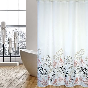 Msv Douchegordijn Birds Multikleur 180cm