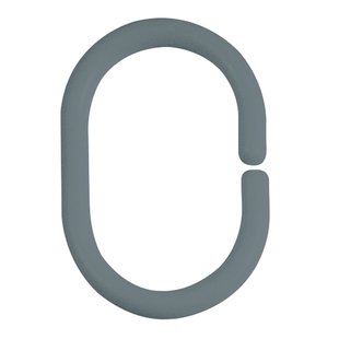 Spirella Douchegordijnhaken C-minor 12 Stuks Grijs