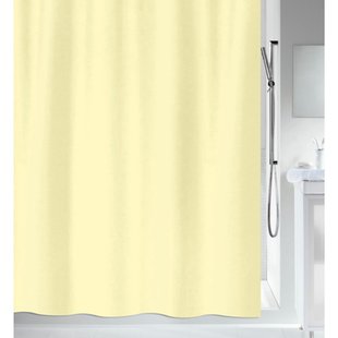 Msv Douchegordijn Geel 180cm