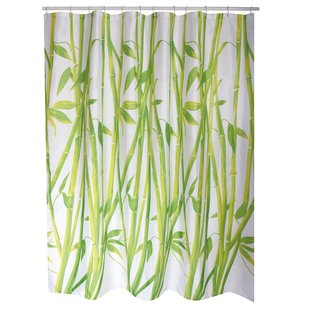 Msv Douchegordijn Bamboo Groen 180cm