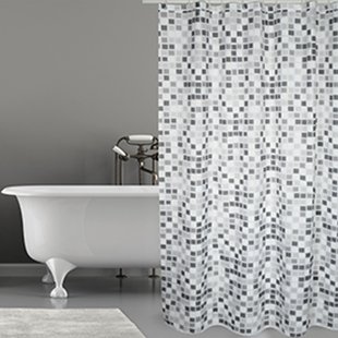 Msv Douchegordijn Brunswick Grijs 180cm