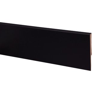 Cando Hoge Plint Blok- Zwart - 240cm - 12x120mm