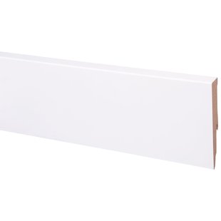 Cando Muurplint Muurplint Hoge Plint Cubic - Mdf - Wit - 240cm - 19x120mm