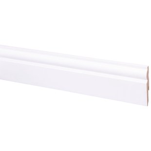 Cando Hoge Plint Classic - Wit - 240cm - 12x80mm