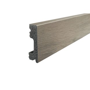 Mac Lean Hoge Plint Classic Click - Donkergrijs Eiken - Kunststof - 200cm - 15x50mm