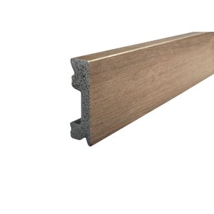 Mac Lean Hoge Plint Classic Click - Donkerbruin Eiken - Kunststof - 200cm - 15x50mm