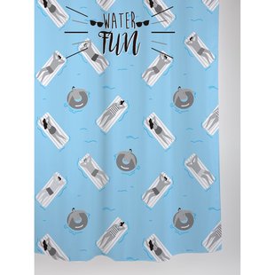 Allibert Douchegordijn Swim Polyester 180x200cm