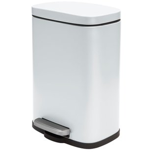 Spirella Pedaalemmer Akira Mat Wit 5l