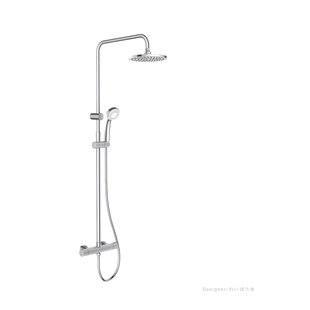 Aquavive Regendouche - Grande - Zilver - Waterbesparend - Met Thermostatische Kraan