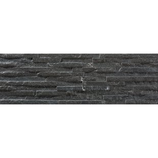 Centenar Wandtegel - Zwart - Glanzend - 17x52,3 Cm - 0,89 M²