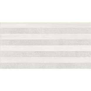 Habitat Stripe Wandtegel - Grijs/wit - Mat - 34x66,5 Cm - 1,13 M²
