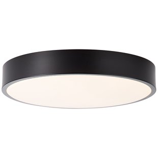 Brilliant Plafondlamp Slimline Zwart ⌀33cm 12w