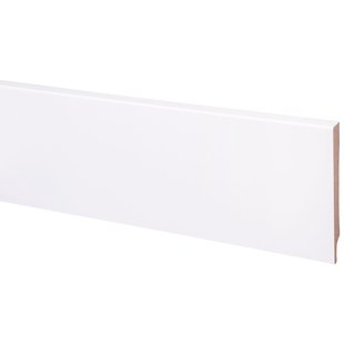 Baseline Hoge Plint Budget Cubic - Wit - 240cm - 14x120mm