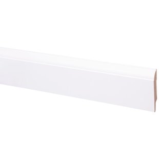 Baseline Hoge Plint Budget Style - Wit - 240cm - 14x80mm