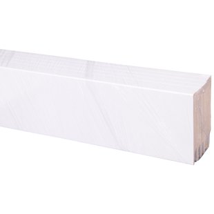 Baseline Hoge Plint Budget Cubic - Wit - 240cm - 12x100mm - Multipack 4+2