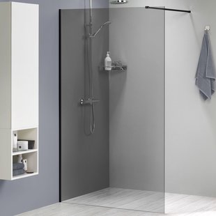 Sealskin - Inloopdouche - Complete Set Mix & Match 138 X 200cm - Zwart Profiel - 8 Mm Rookglas