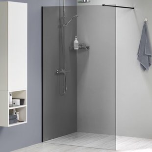 Sealskin - Inloopdouche - Complete Set Mix & Match 118 X 200cm - Zwart Profiel - 8 Mm Rookglas