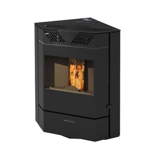 Qlima Pelletkachel Isotta 94 S-line - 9,8kw - Zwart