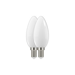 Profile Ledlamp Kaars - D3,5cm - Warm Wit - E14 - 2,1w - 2 Stuks