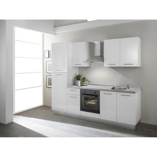 Keukenblok Vega 250cm Wit | Inclusief Apparatuur