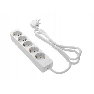 Baseline Stekkerdoos 5-voudig Wit 1,5 Meter