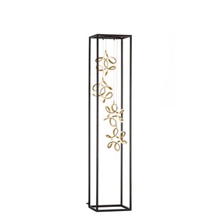 Fischer & Honsel Vloerlamp Led Gesa Zwart 4x52w