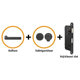 Cando Hardwarepakket 303 Met Smal Toiletslot