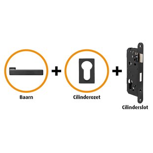 Cando Hardwarepakket 201 Met Smal Cilinderslot