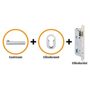 Cando Hardwarepakket 204 Met Smal Cilinderslot