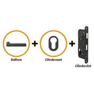 Cando Hardwarepakket 203 Met Smal Cilinderslot