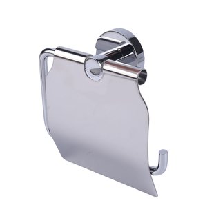 Aquavive Toiletrolhouder - Rvs - Met Klep - Chroom Glanzend