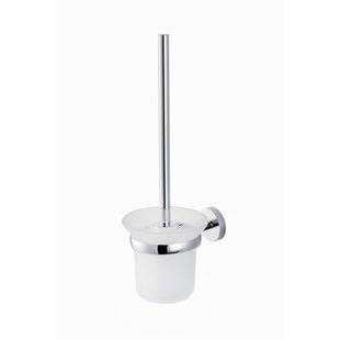 Aquavive Wc-borstel Met Houder - Rvs/glas - Chroom/mat Glas