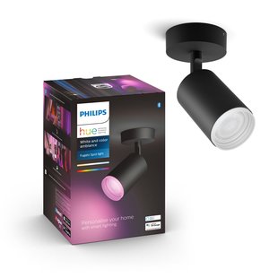 Philips Hue Opbouwspot Fugato Zwart 5,7w