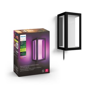 Philips Hue Impress Wandlamp - Wit En Gekleurd Licht - Zwart - Smal