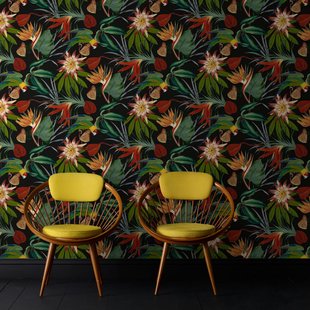 Decomode Vliesbehang Parrot - Meerkleurig - 10,05m X 52cm